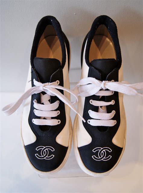 where to buy chanel tennis shoes|vintage chanel tennis shoes.